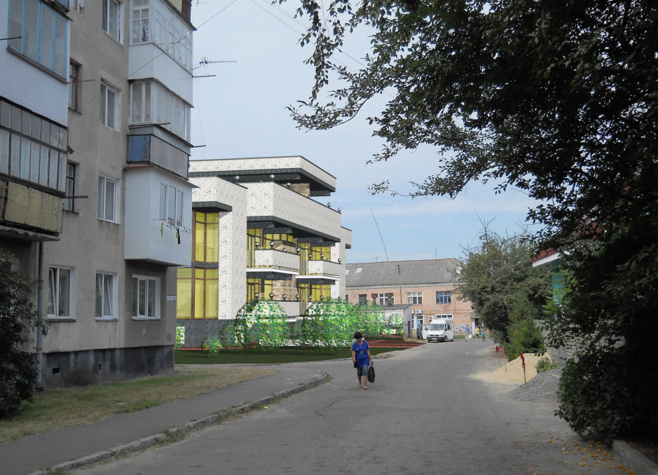 Перспективное изображение - Жилой дом на 2 семьи в г.Ковель Украина - Жилые дома - Проекты - Parchitects title