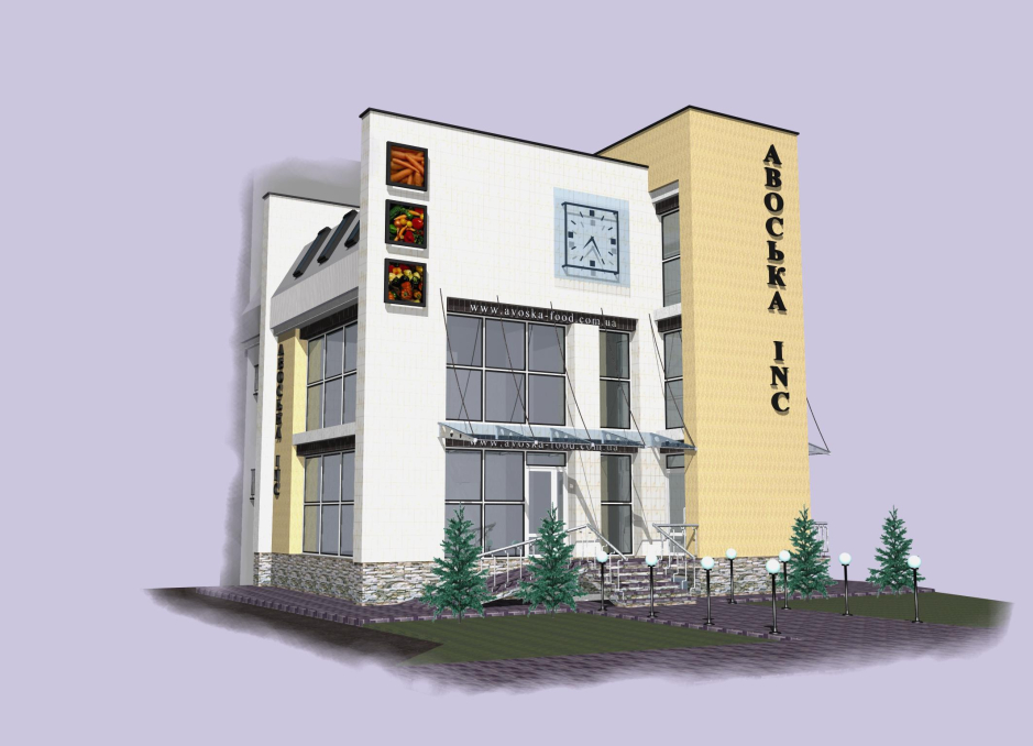 3D rendering - Food store "Avoska" Kovel Ukraine - Commercial projects - Projects - Parchitects title