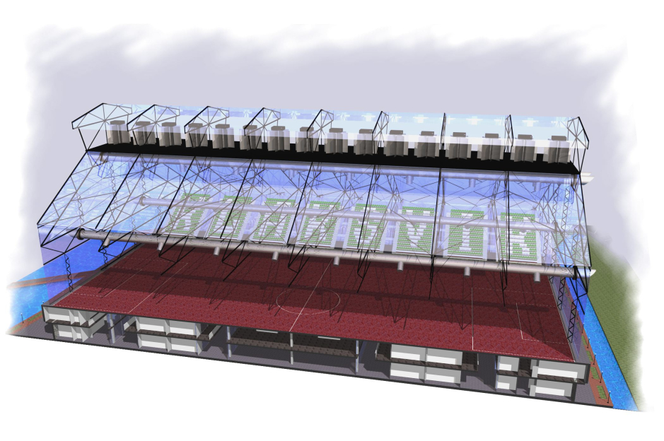 3D section in perspective view - Klaksvik City-center Faroe Islands - Competition projects - Projects - Parchitects title