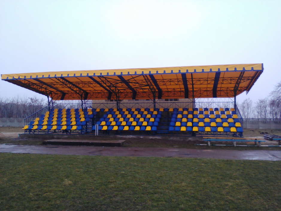 Finished building photo - Stadium in Goloby town Wolin region Ukraine - Public buildings - Projects - Parchitects title