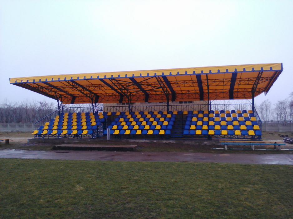 Finished building photo - Stadium in Goloby town Wolin region Ukraine - Public buildings - Projects - Parchitects title