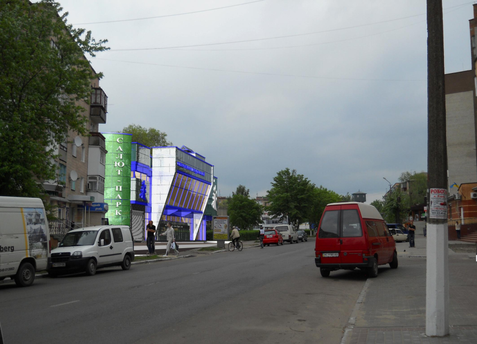 3D rendering - Project proposition of the retail store construction in Kovel Ukraine - Commercial projects - Projects - Parchitects title