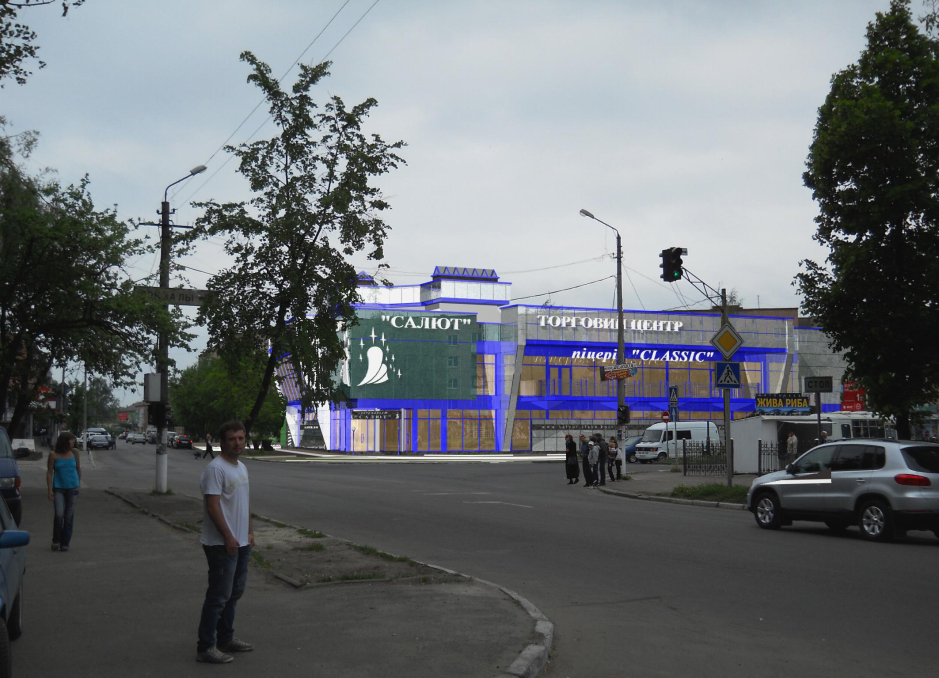 3D rendering - Project proposition of the retail store construction in Kovel Ukraine - Commercial projects - Projects - Parchitects title