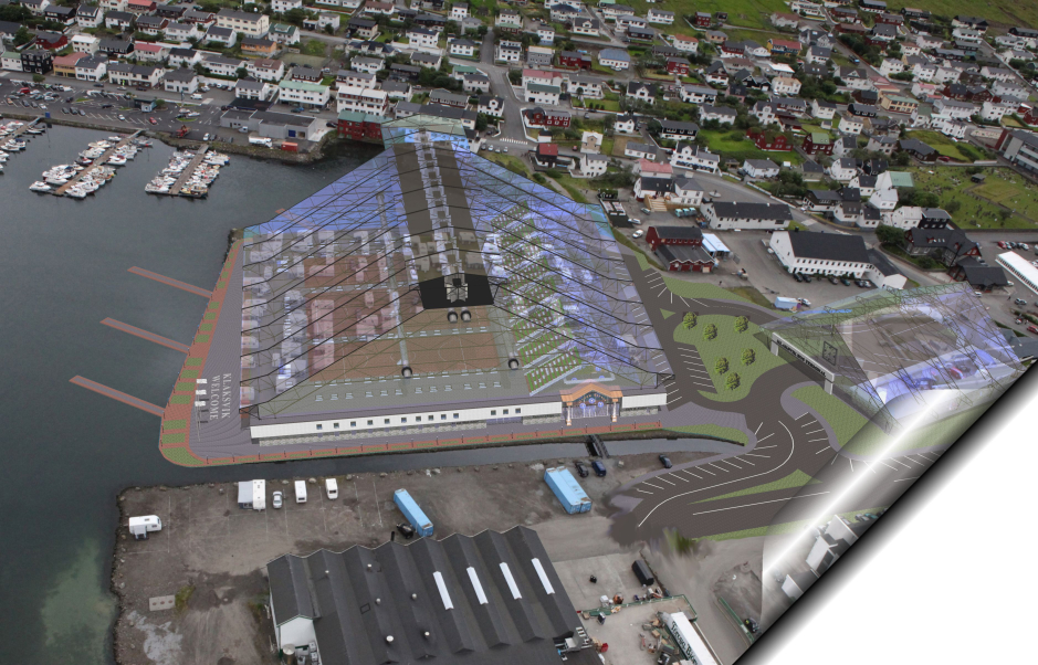 Perspective view - Klaksvik City-center Faroe Islands - Competition projects - Projects - Parchitects title