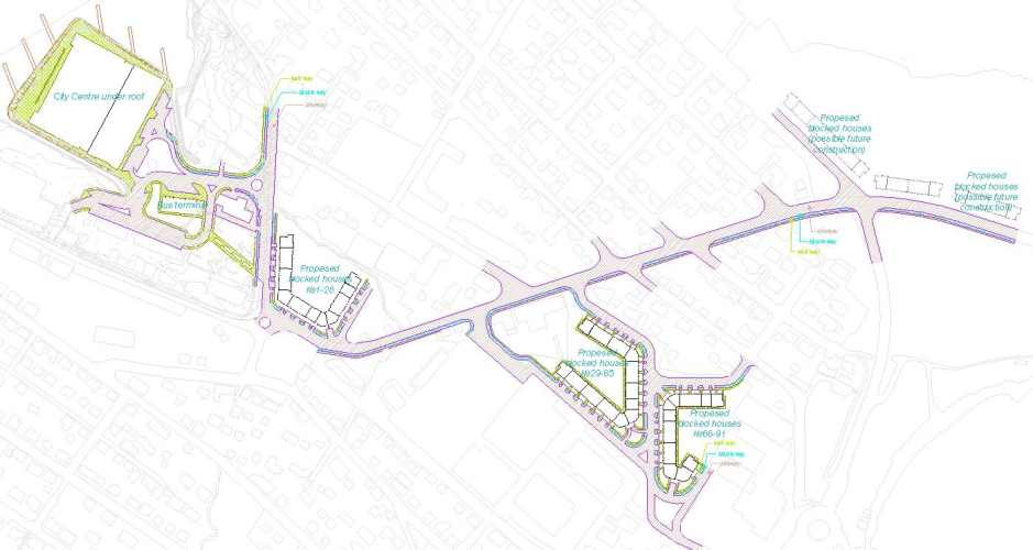 Key plan - Klaksvik City-center Faroe Islands - Competition projects - Projects - Parchitects title