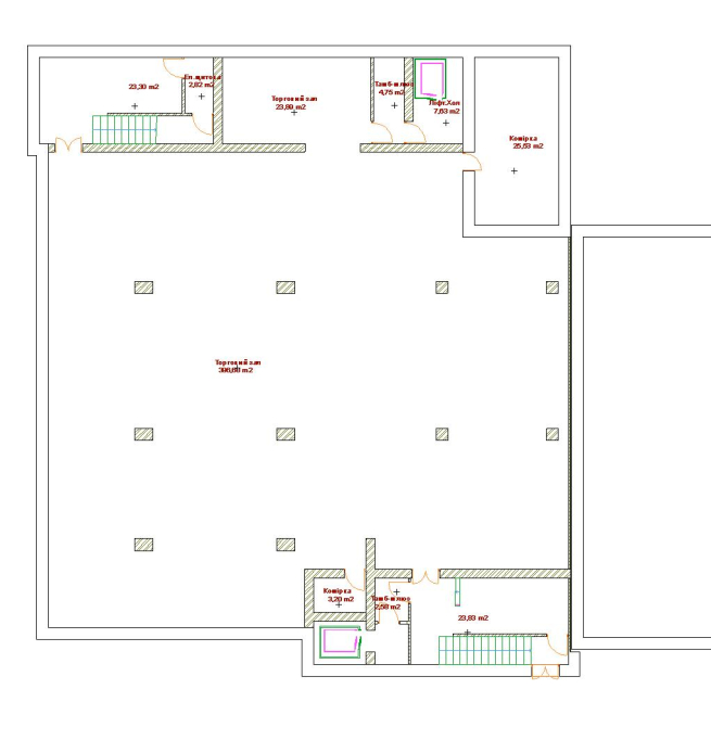 Underground floor plan - Retail Store in Kovel Ukraine - Commercial projects - Projects - Parchitects title