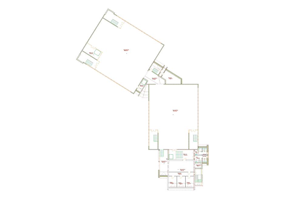 3-rd floor plan - Retail store with underground parking Kovel Ukraine - Commercial projects - Projects - Parchitects title