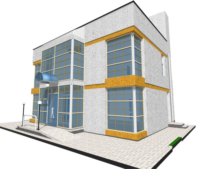 3D rendering - Shop Kovel Ukraine - Commercial projects - Projects - Parchitects title