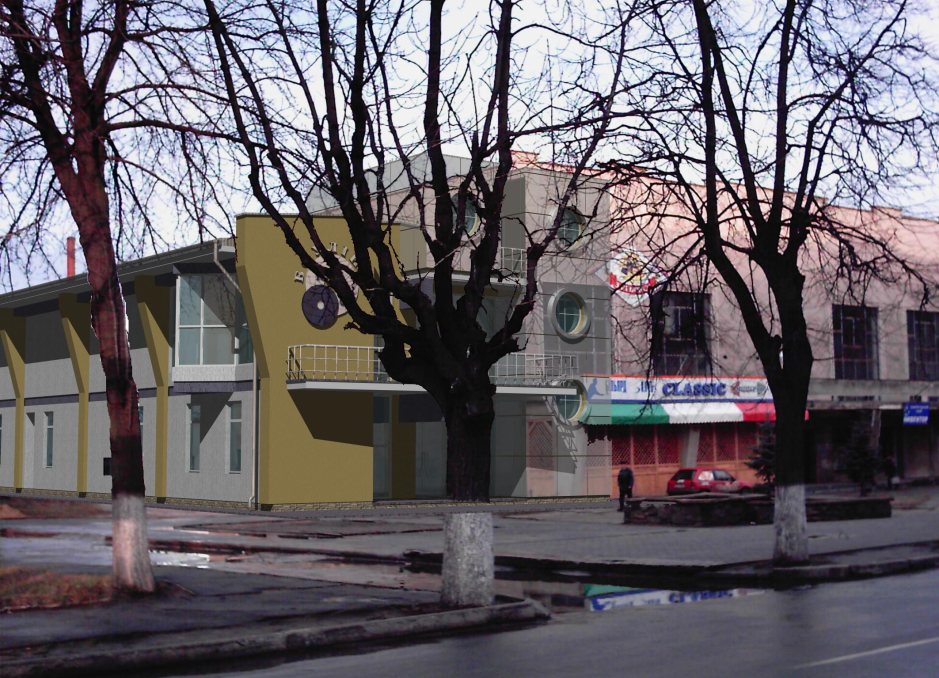 3D rendering - Pizza-pub "Klassik" Kovel Ukraine - Commercial projects - Projects - Parchitects title