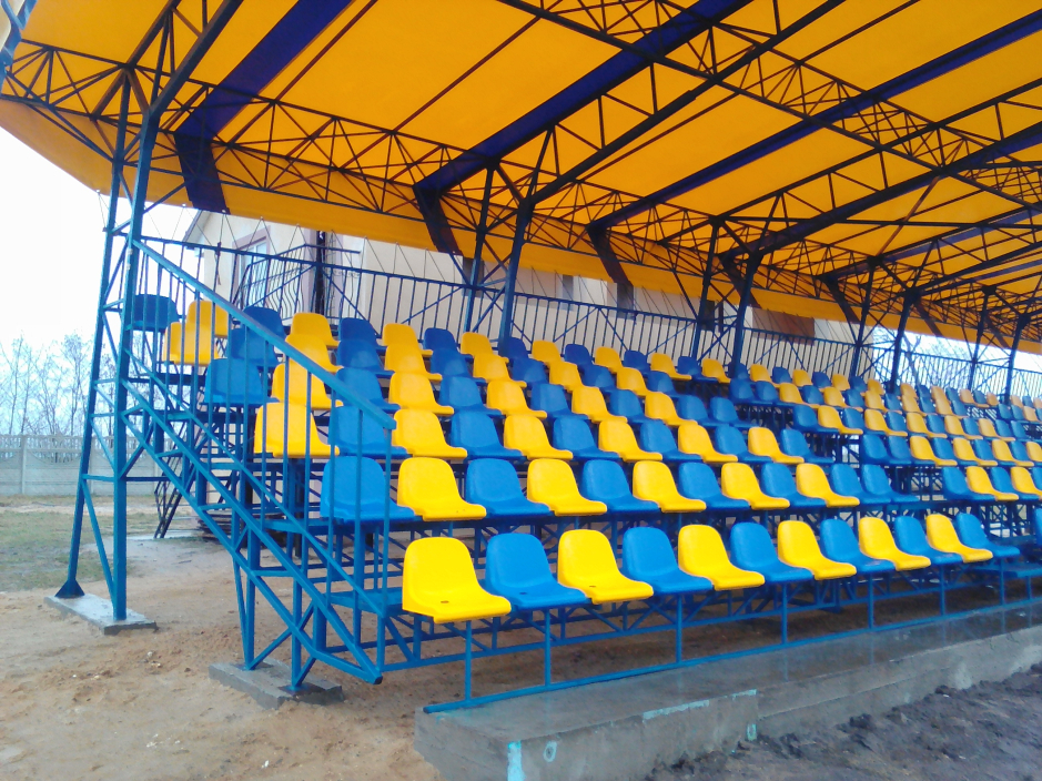 Finished building photo - Stadium in Goloby town Wolin region Ukraine - Public buildings - Projects - Parchitects title