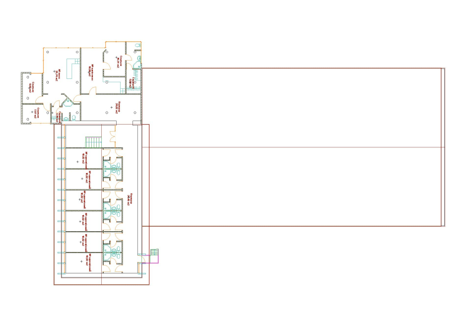 3-rd floor plan - Hotel with bowling-club Beregovo Ukraine - Commercial projects - Projects - Parchitects title