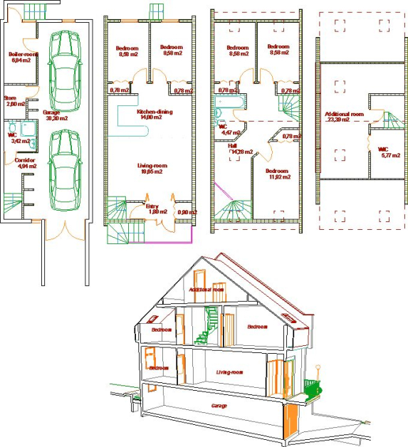 Blocked residential house - Klaksvik City-center Faroe Islands - Competition projects - Projects - Parchitects title