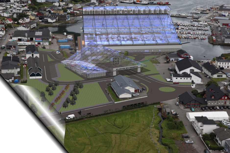 Perspective view - Klaksvik City-center Faroe Islands - Competition projects - Projects - Parchitects title